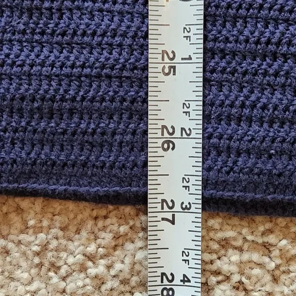 VTG Ralph Lauren Hand Knit Sweater Size L Color Navy