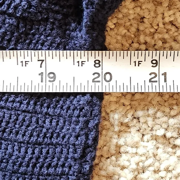 VTG Ralph Lauren Hand Knit Sweater Size L Color Navy
