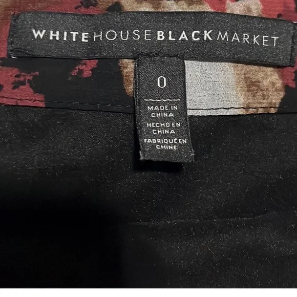 White House Black Market: Floral Midi Skirt. Size XS (0)