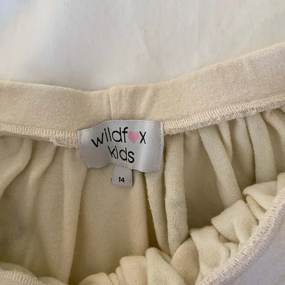 WILDFOX off-white low waisted skirt