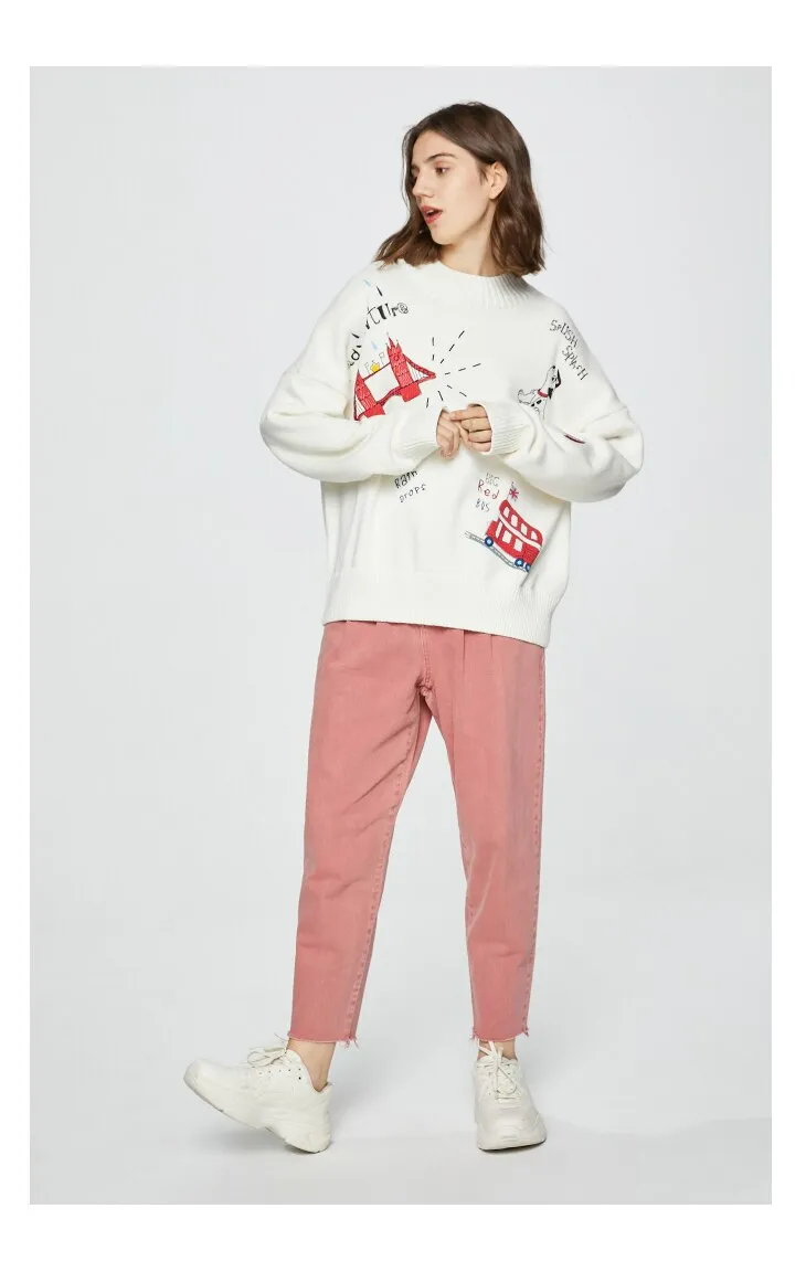Women's 100% Cotton Old School Loose Jeans