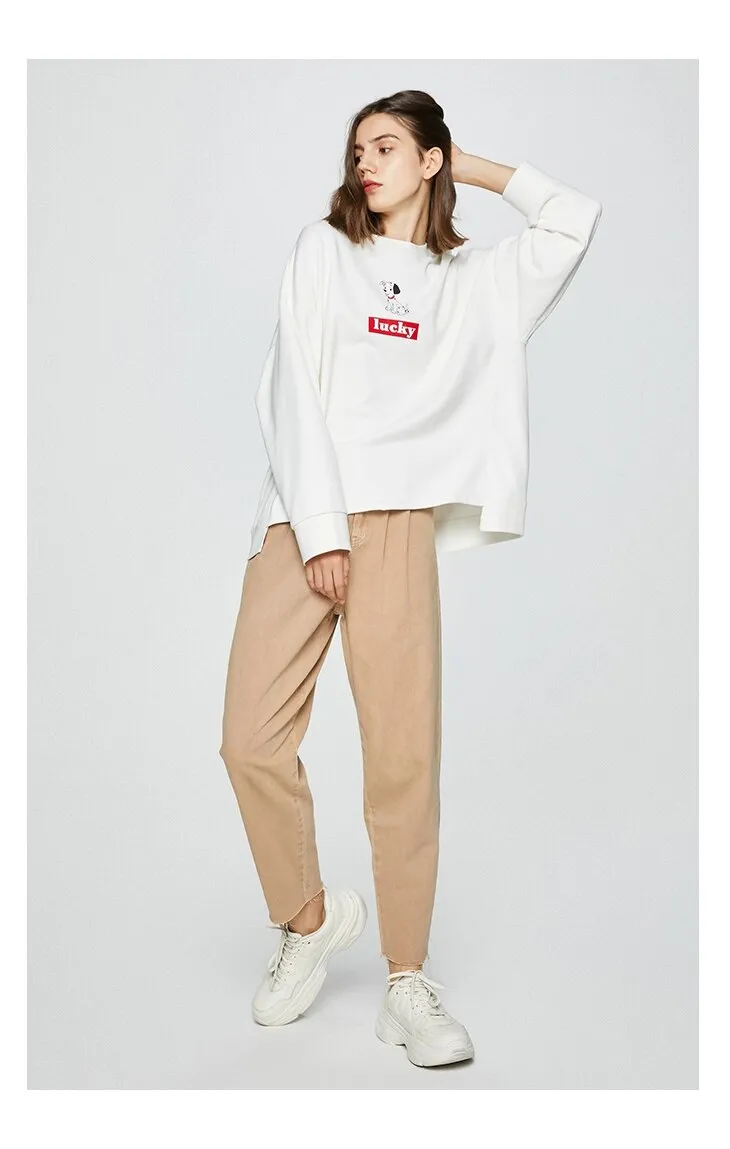 Women's 100% Cotton Old School Loose Jeans