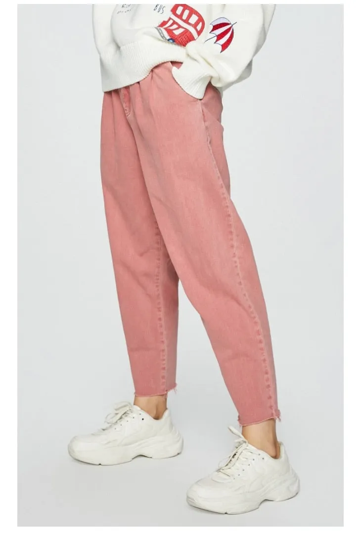 Women's 100% Cotton Old School Loose Jeans