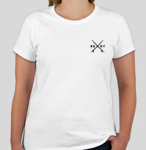 Women's RBNY Surfboard Logo T-Shirt White SIZE LARGE