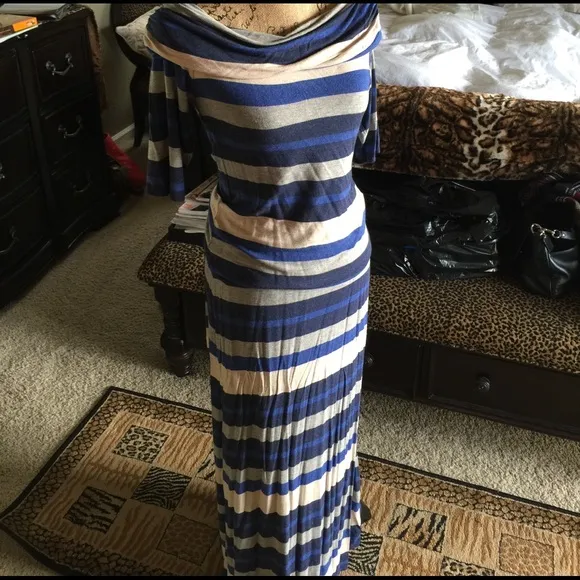 Women’s Striped Maxi Top &amp; Skirt Set