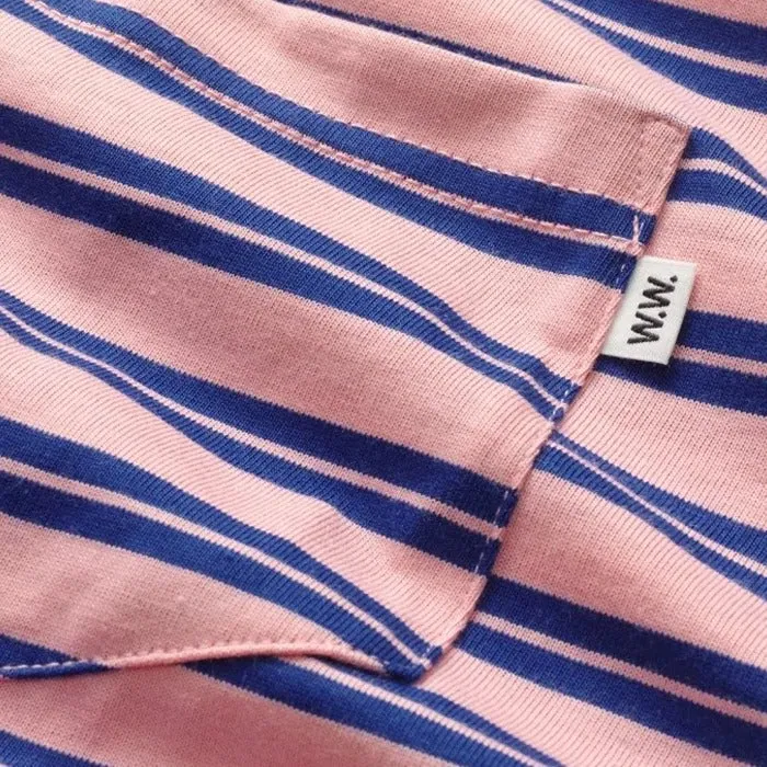 Wood Wood Men Bobby Striped T-Shirt Dusty Pink