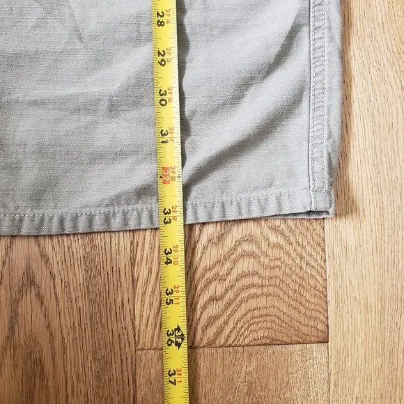 Y2K Levi Utility Denim Maxi Skirt size 4 Misses Sage Green
