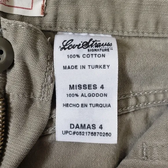 Y2K Levi Utility Denim Maxi Skirt size 4 Misses Sage Green