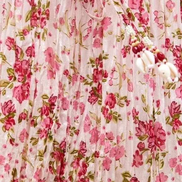 Zara beaded floral skirt