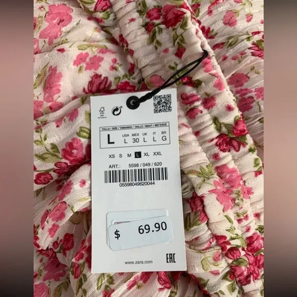 Zara beaded floral skirt