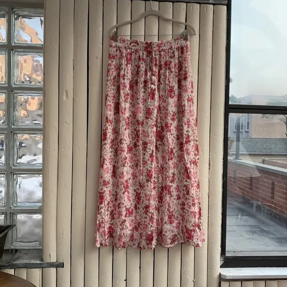 Zara beaded floral skirt