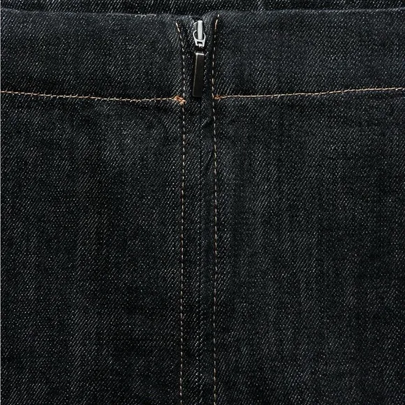 ZARA Denim skirt with slit ZW collection