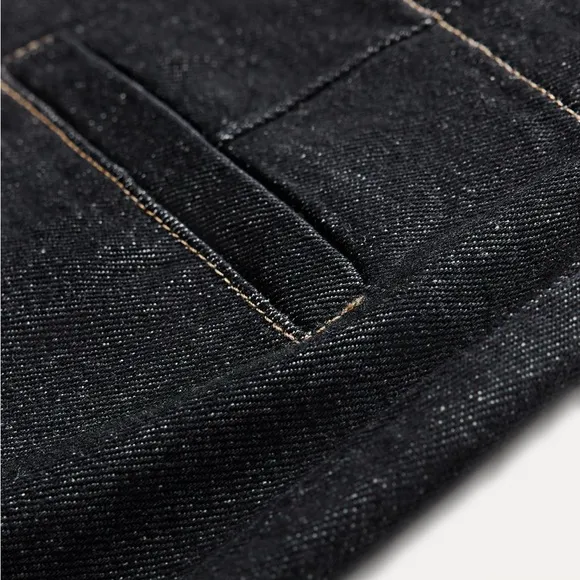 ZARA Denim skirt with slit ZW collection