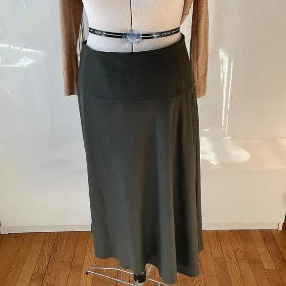 ZARA Limited Edition Midi Skirt Color-Khaki Size-XL NWT