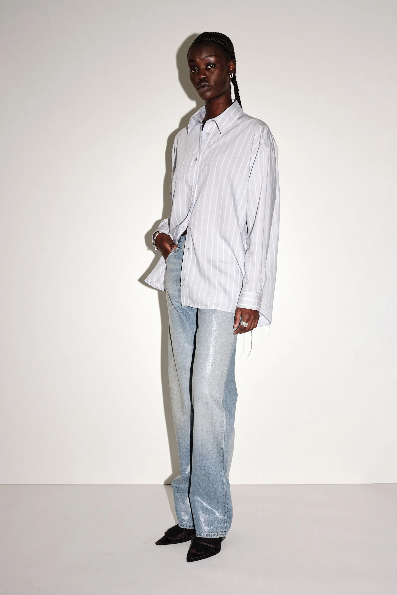 Zara Stripe - Grey Stripe