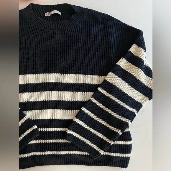 Zara Striped Knit Sweater