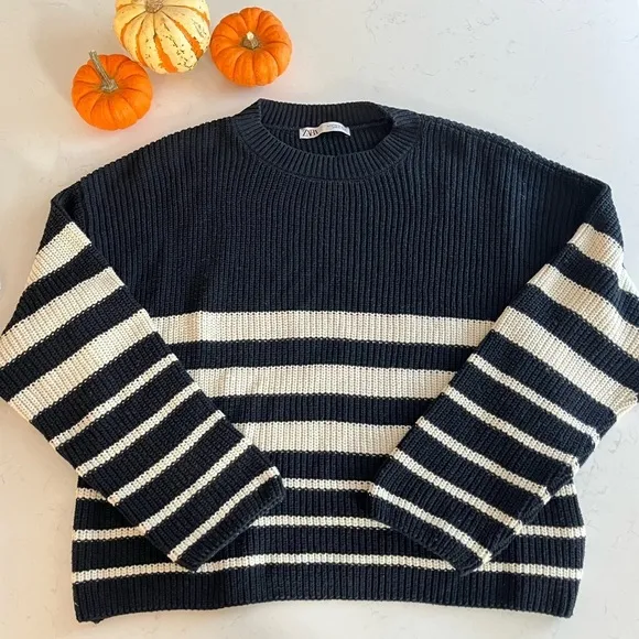 Zara Striped Knit Sweater