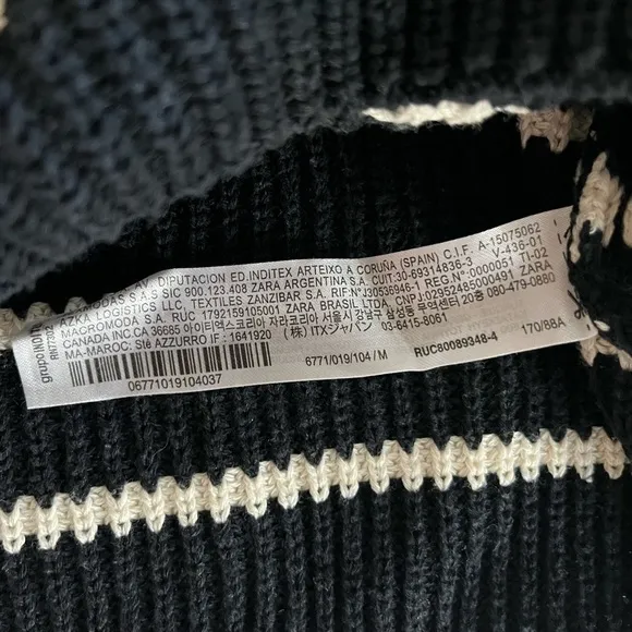 Zara Striped Knit Sweater