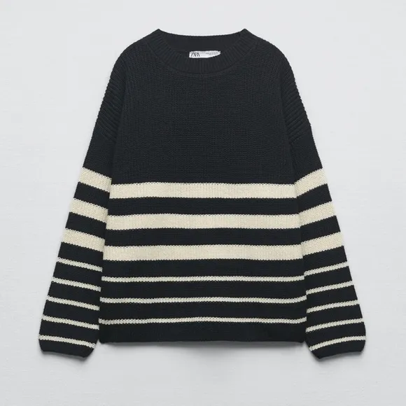 Zara Striped Knit Sweater